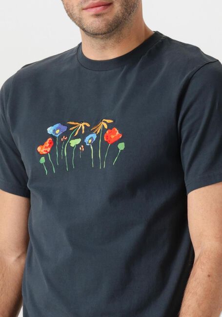 Dunkelblau FORÉT T-shirt BOTANIC T-SHIRT - large