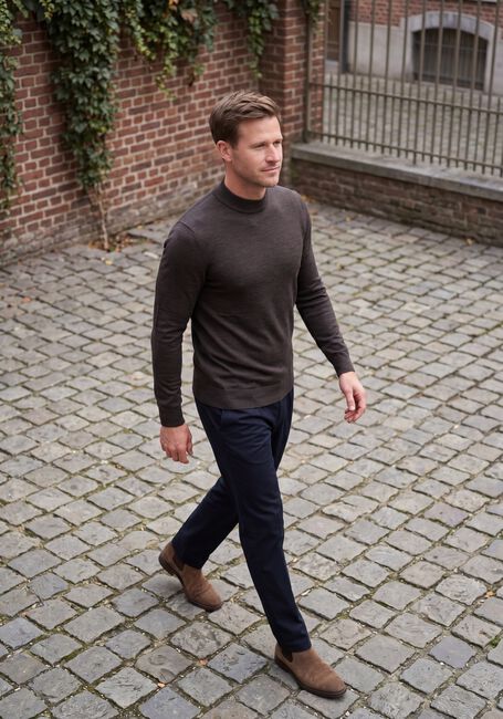 Dunkelgrau PROFUOMO Pullover PULLOVER MOCK NECK EXTRAFINE MERINO - large