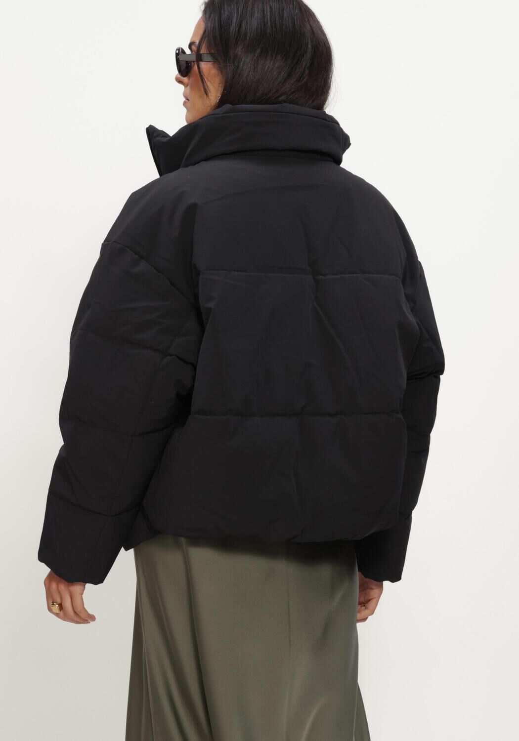 Schwarze MSCH COPENHAGEN Wattierte Jack MSCHREFRON JACKET - large