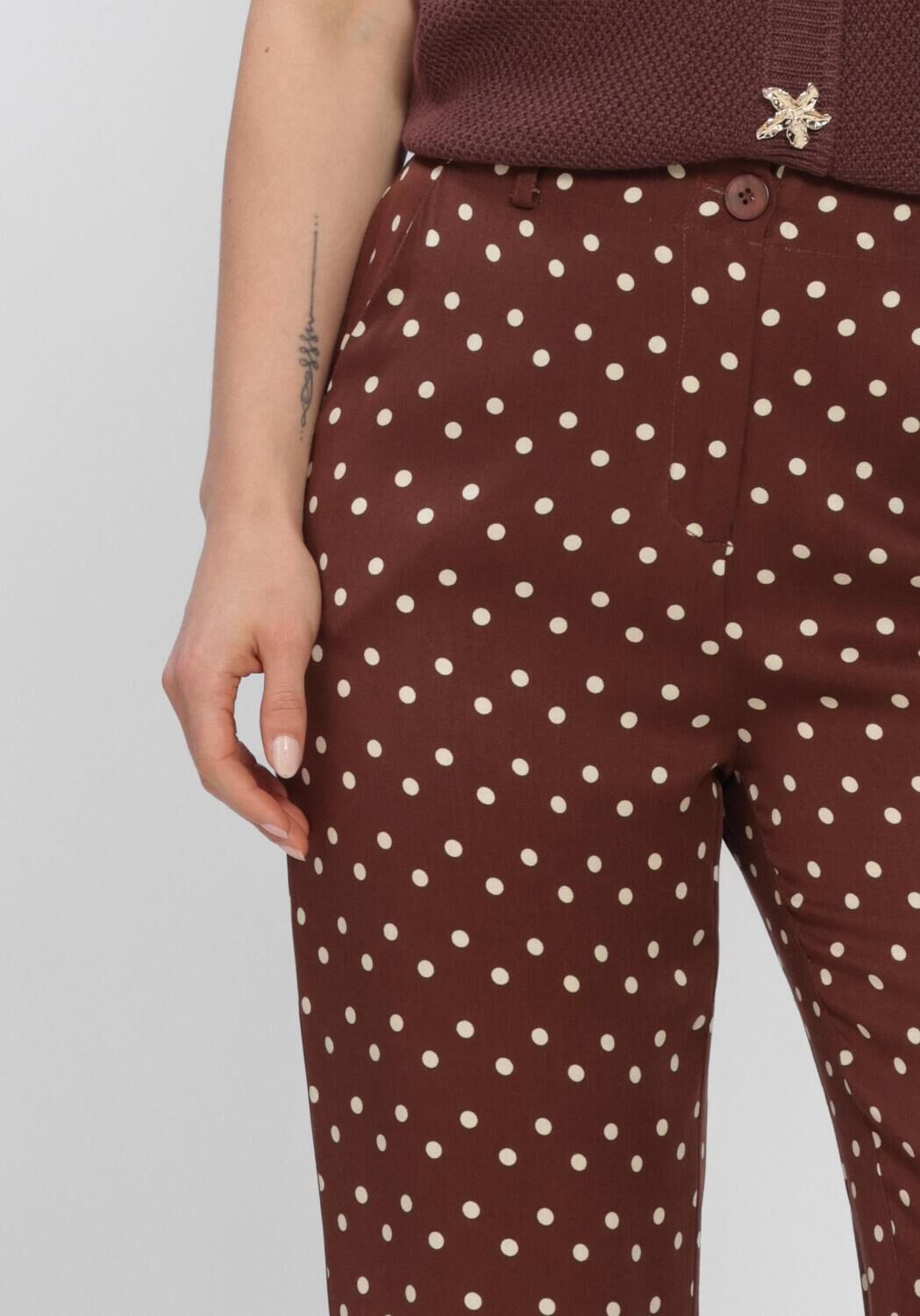 Braune YDENCE Hosen PANTS STACEY - large