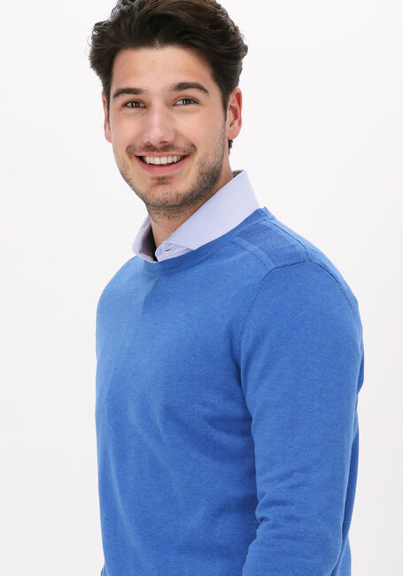 Blaue SELECTED HOMME Pullover SLHBERG CREW NECK B - large