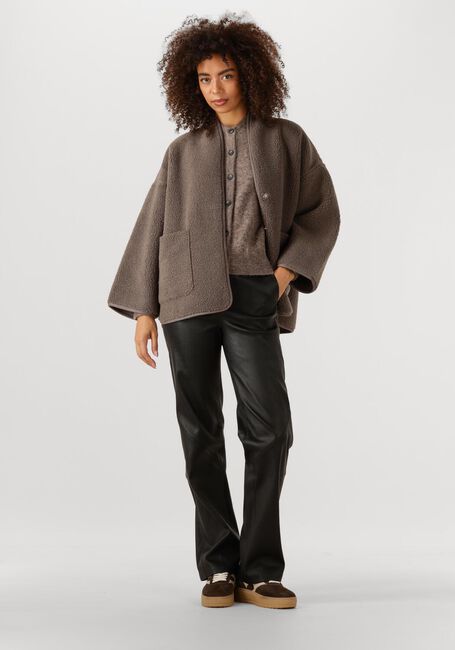 Braune KNIT-TED Teddy-Jacke JOKO - large