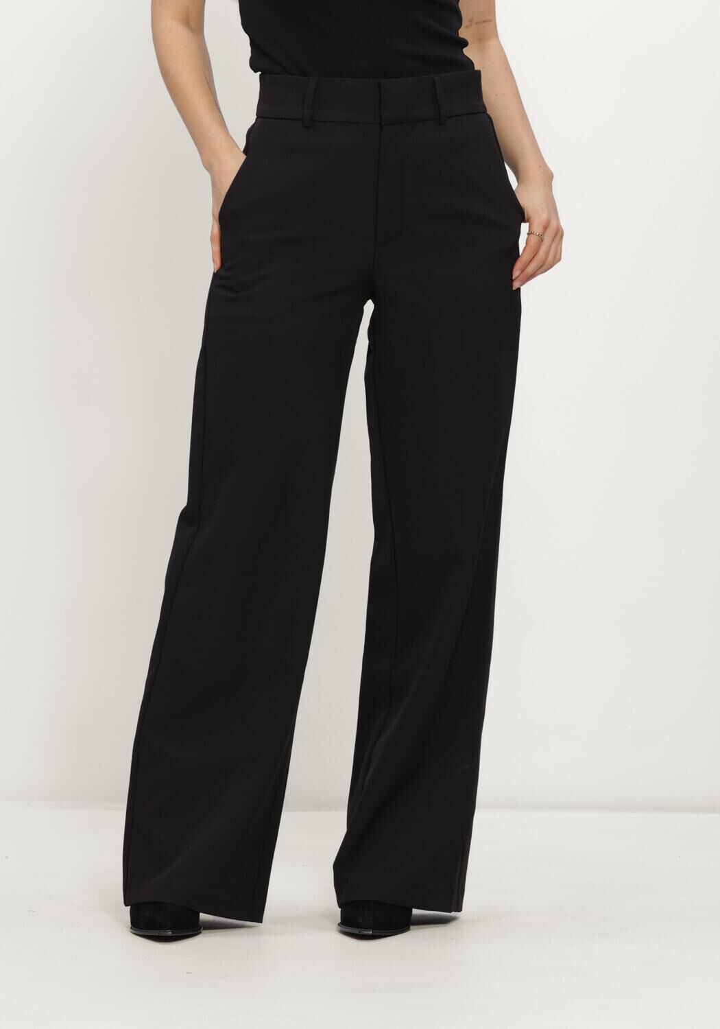 Schwarze NEO NOIR Weite Hose NATHALIE SUIT PANTS