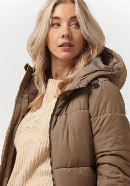 Braune OBJECT Wattierte Jack HANNA L/S LONG JACKET - large