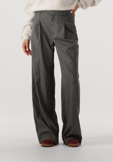 Graue GESTUZ Weite Hose GZPAULA MELANGE MW WIDE PANTS - large