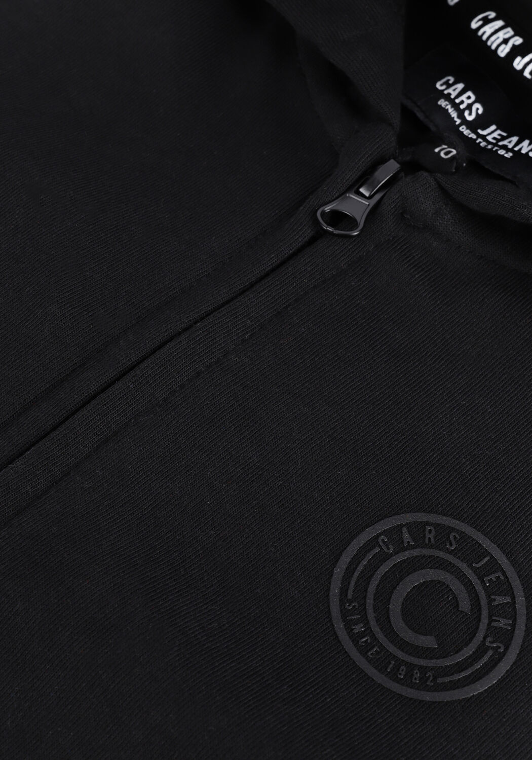 Schwarze CARS JEANS Strickjacke KIDS ISCAR HOOD - large