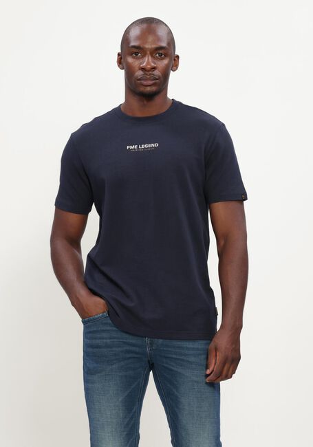 Dunkelblau PME LEGEND T-shirt SHORT SLEEVE R-NECK FLAT WAFFLE JERSEY - large