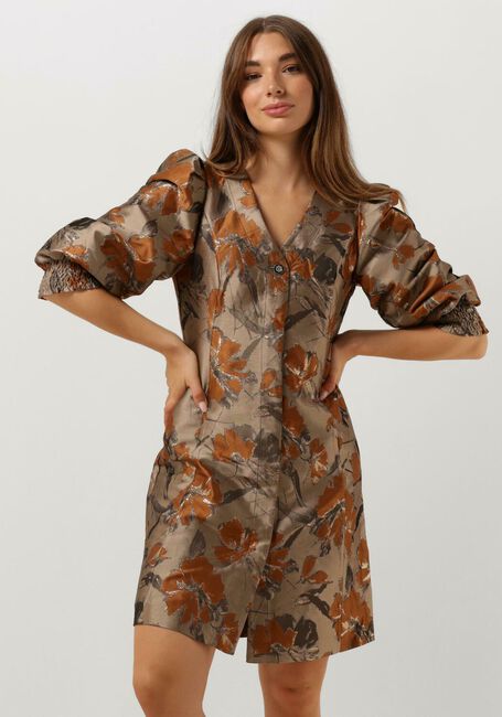 Goldfarbene BRUUNS BAZAAR Minikleid WHIRLING AMARU DRESS - large