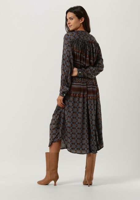 Blaue SISSEL EDELBO Midikleid BRAVEE SHIRT DRESS - large