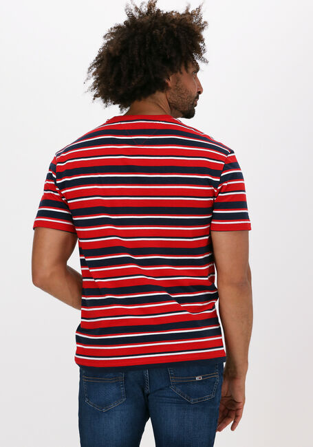 Rote TOMMY JEANS T-shirt TJM CENTRE GRAPHIC STRIPE TEE - large