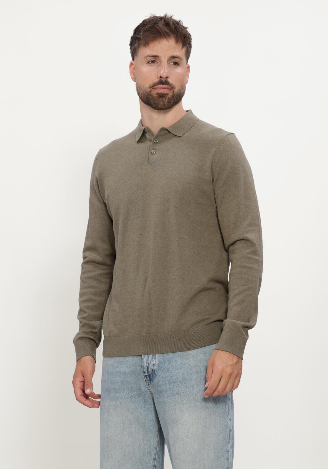 Khaki SAINT STEVE Polo-Shirt BEREND-S - large