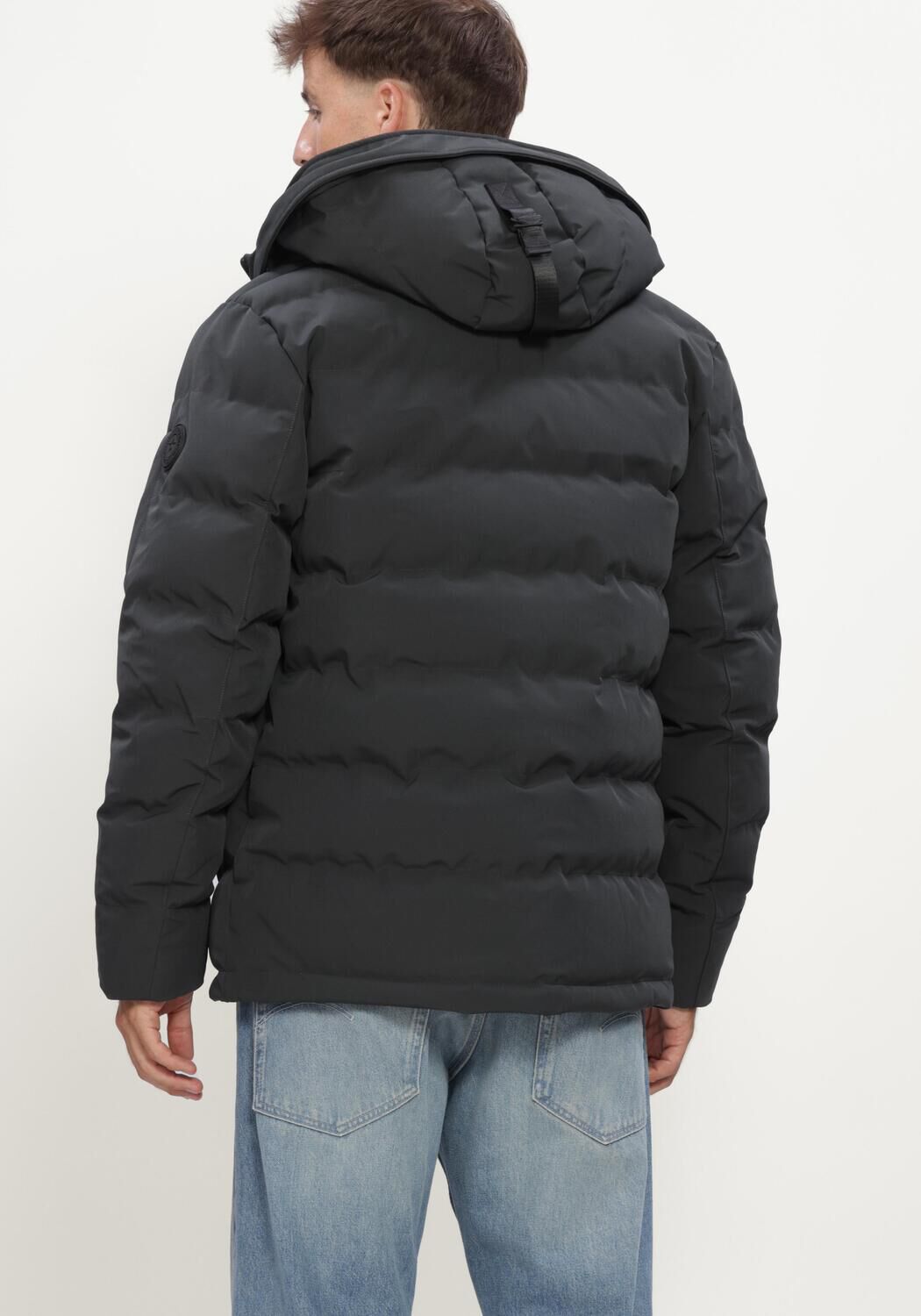 Graue AIRFORCE Wattierte Jack MITCHELL PARKA - large