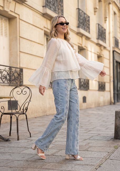 Hellblau LIU JO Straight leg jeans ECS PANT FLARE OCCHIELLI - large