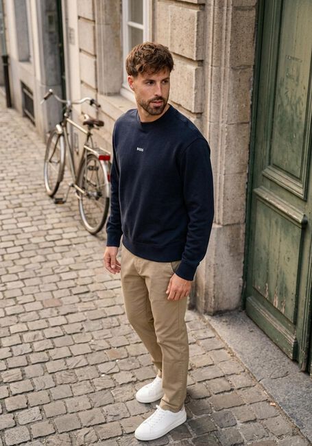 Dunkelblau BOSS ORANGE Sweatshirt WESMALLCREW 10244192 01 - large