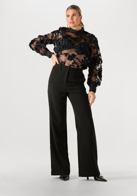 Schwarze AAIKO Blusen LUCIA FLOWER PES 502 - large