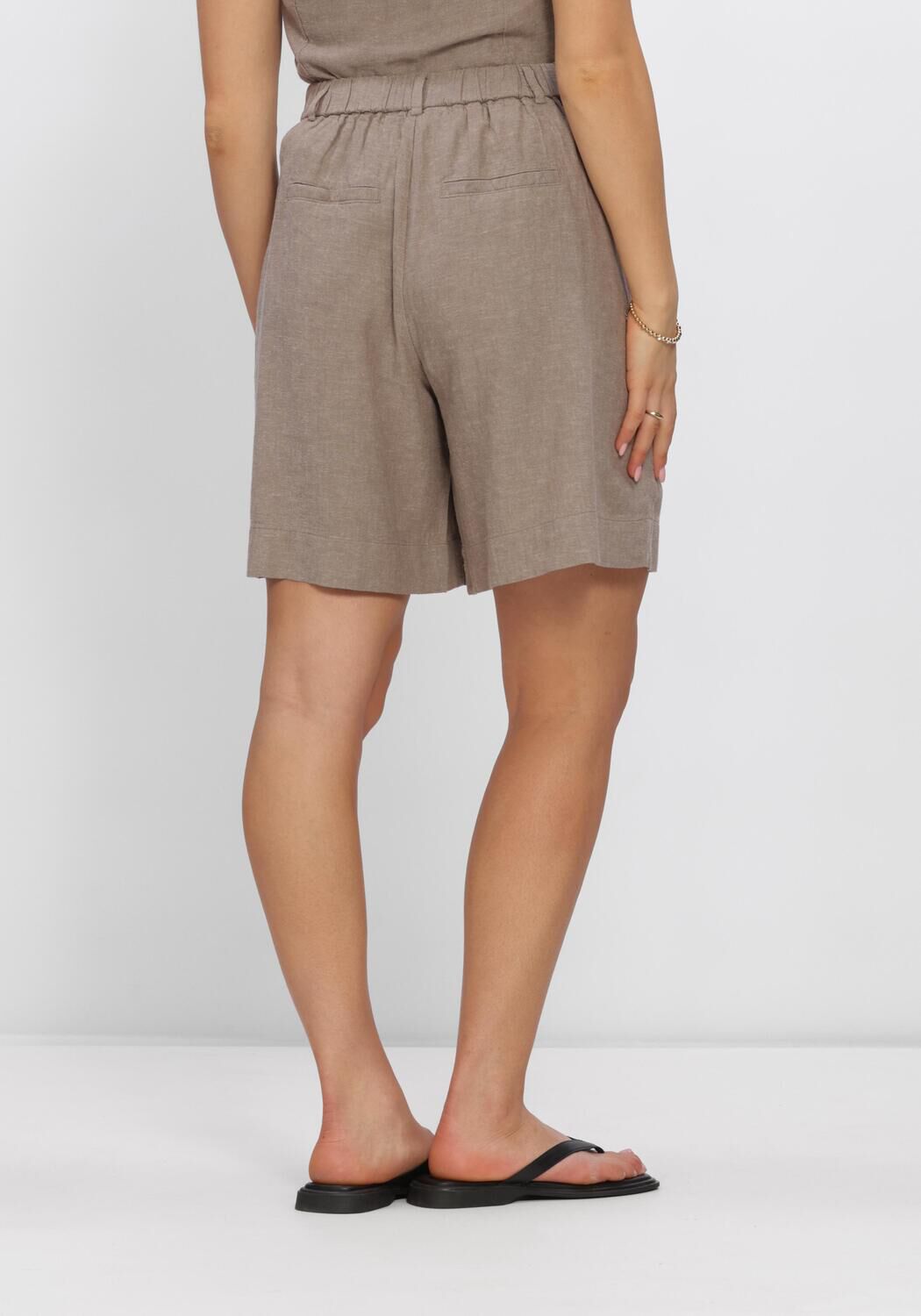 Hellgrau MSCH COPENHAGEN Hosen MSCHVIANA GINIA HW SHORTS - large