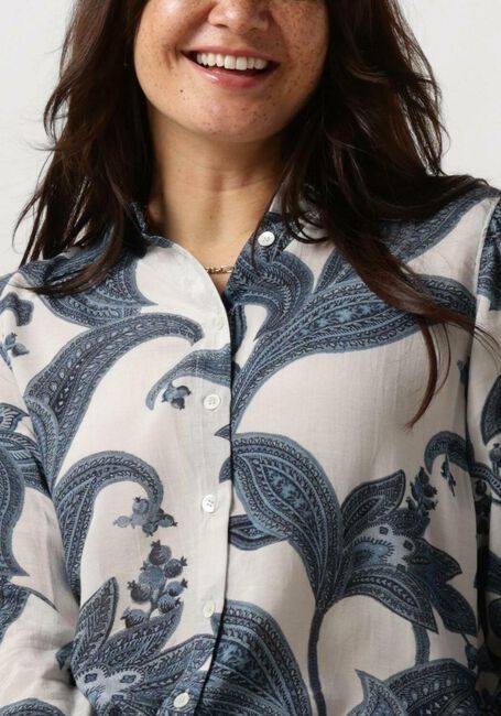 Blaue MOS MOSH Blusen MMTAYLOR PAIZ SHIRT - large