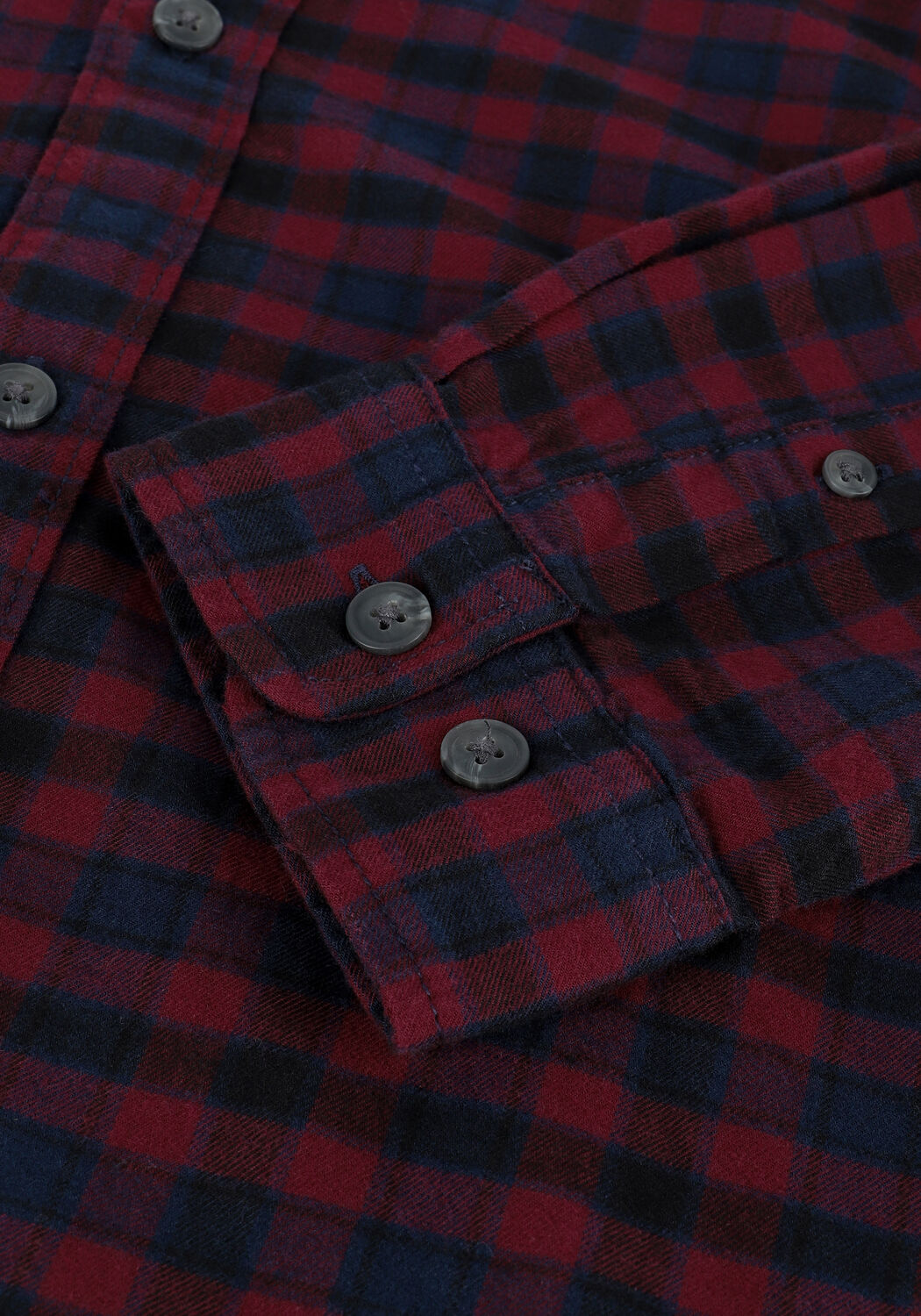 Bordeaux SELECTED MEN Casual-Oberhemd SLHSLIMISAC SHIRT LS CHECK W C - large