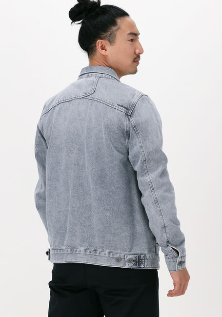 Graue CAST IRON Jeansjacke DENIM JACKET GREY DENIM WASH - large