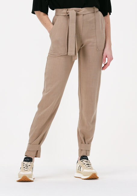 Braune SIMPLE Hose WOVEN PANTS HIRA STRUC - large