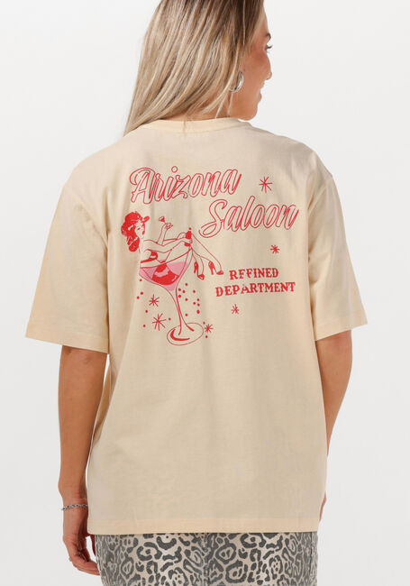 Beige REFINED DEPARTMENT T-shirt MAGGY - large