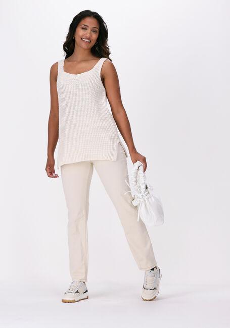 Ecru SIMPLE Straight leg jeans LENA - large