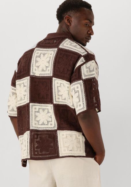 Braune WOODBIRD Casual-Oberhemd WBBANKS CROCHET KNIT - large
