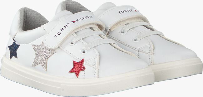 Weiße TOMMY HILFIGER Sneaker low LOW CUT LACE UP/VELCRO - large