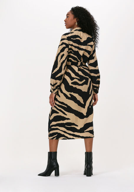 Beige OBJECT Midikleid FIE L/S SHIRT DRESS - large