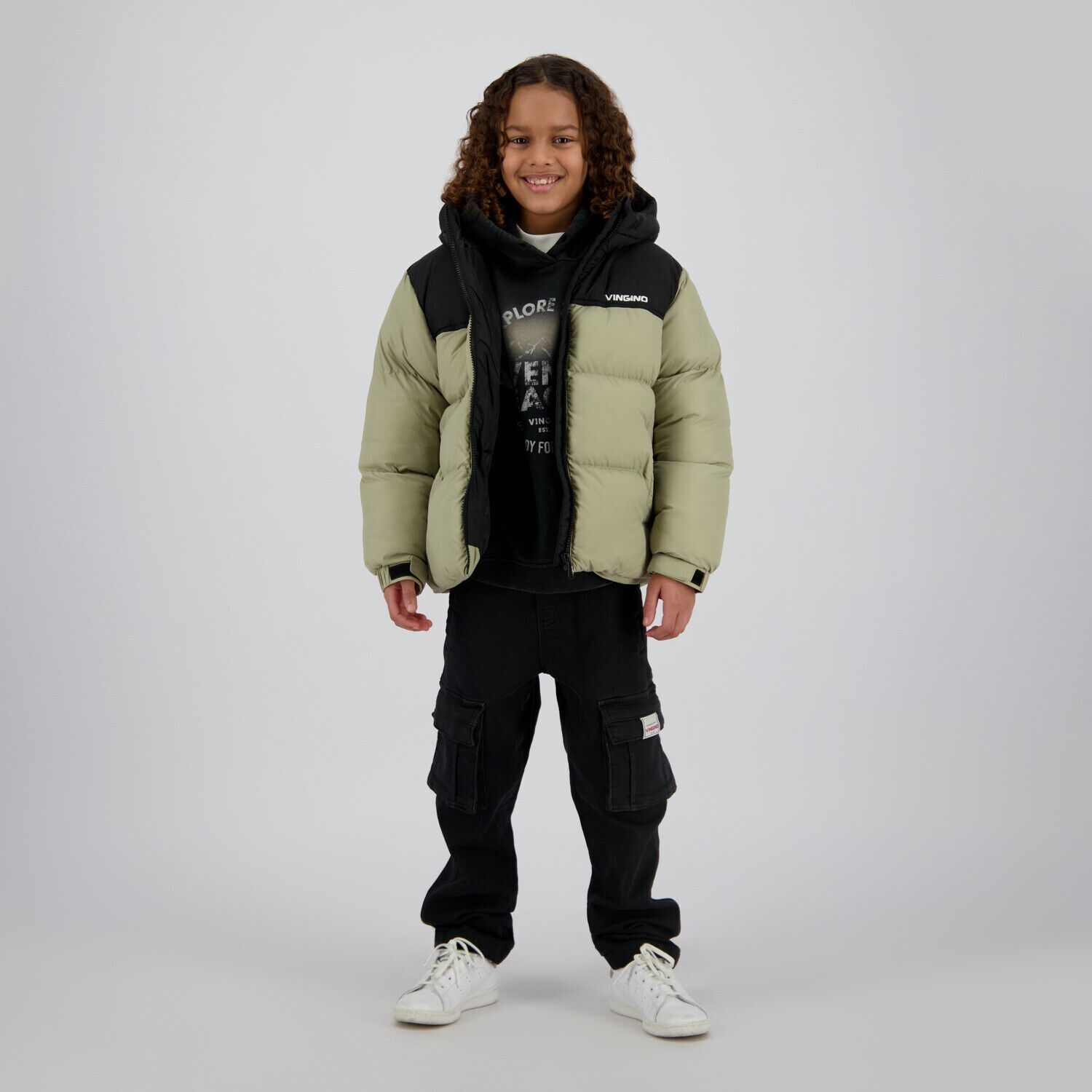 Mehrfarbige/Bunte VINGINO Wattierte Jack THORTHER - large