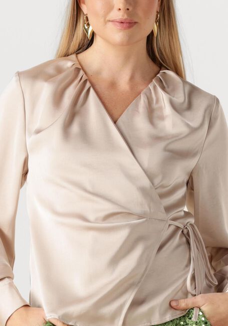 Beige NEO NOIR Blusen CAPRINA HEAVY SATEEN BLOUSE - large