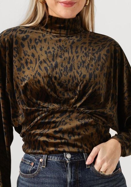 Braune ANOTHER LABEL Top ARWEN ANIMAL TOP - large