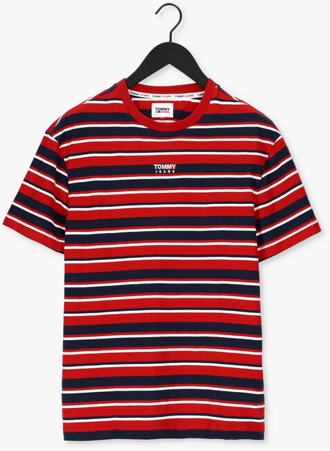 Rote TOMMY JEANS T-shirt TJM CENTRE GRAPHIC STRIPE TEE - large