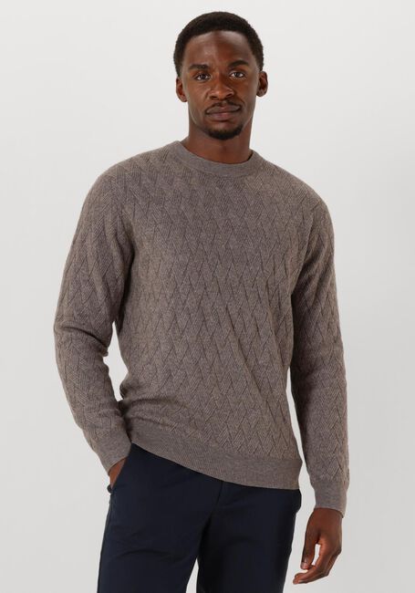 Taupe GENTILUOMO Pullover ROUND LS - large