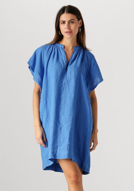 Blaue BY-BAR Minikleid VINA LINEN DRESS - large
