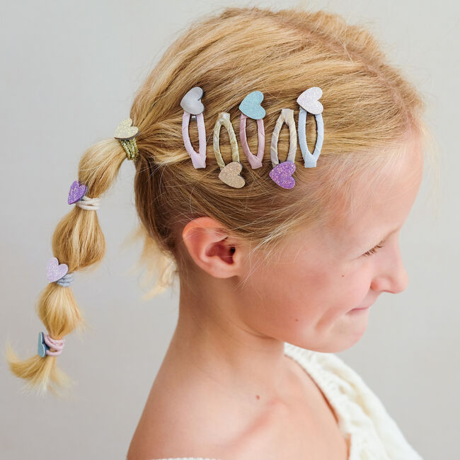 Lila Mimi & Lula Haarschmuck TEENY HEART MINI HAIR TIES - large