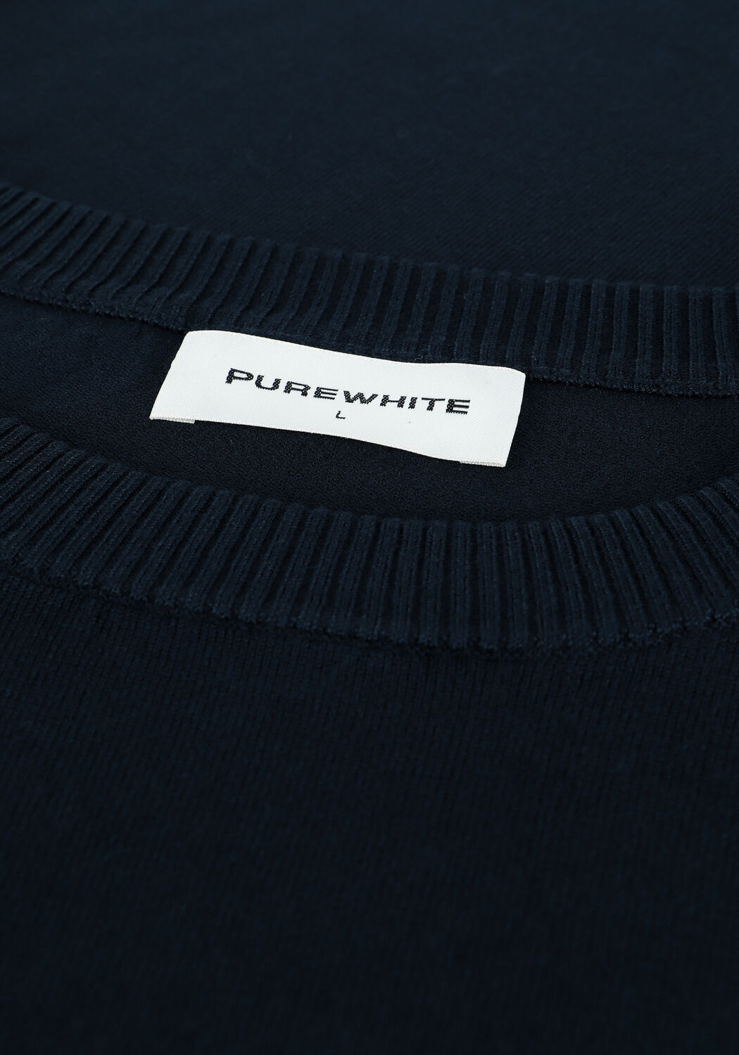 Dunkelblau PUREWHITE Pullover ESSENTIAL KNIT CREWNECK - large