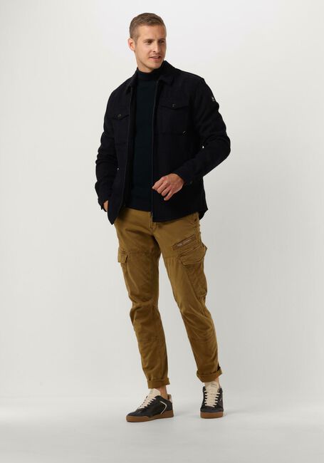 Dunkelblau VANGUARD Overshirt LONG SLEEVE SHIRT CHECK FINE WOOLBLEND - large