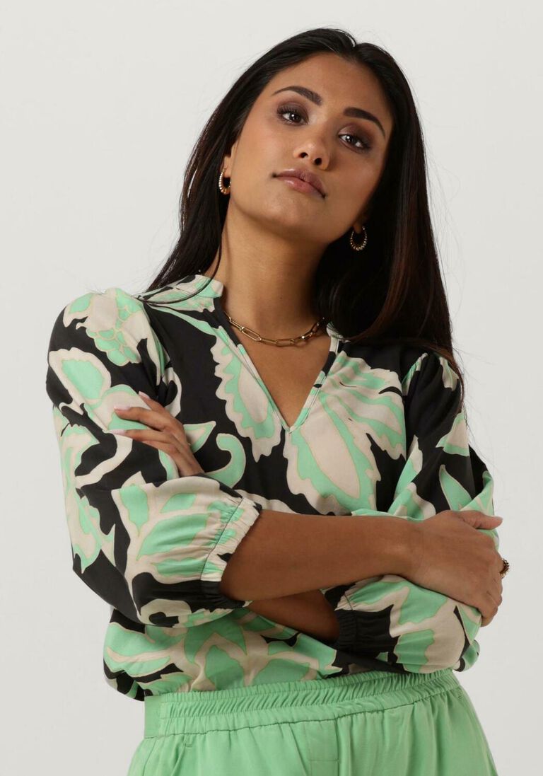 mehrfarbige/bunte summum bluse top floral print