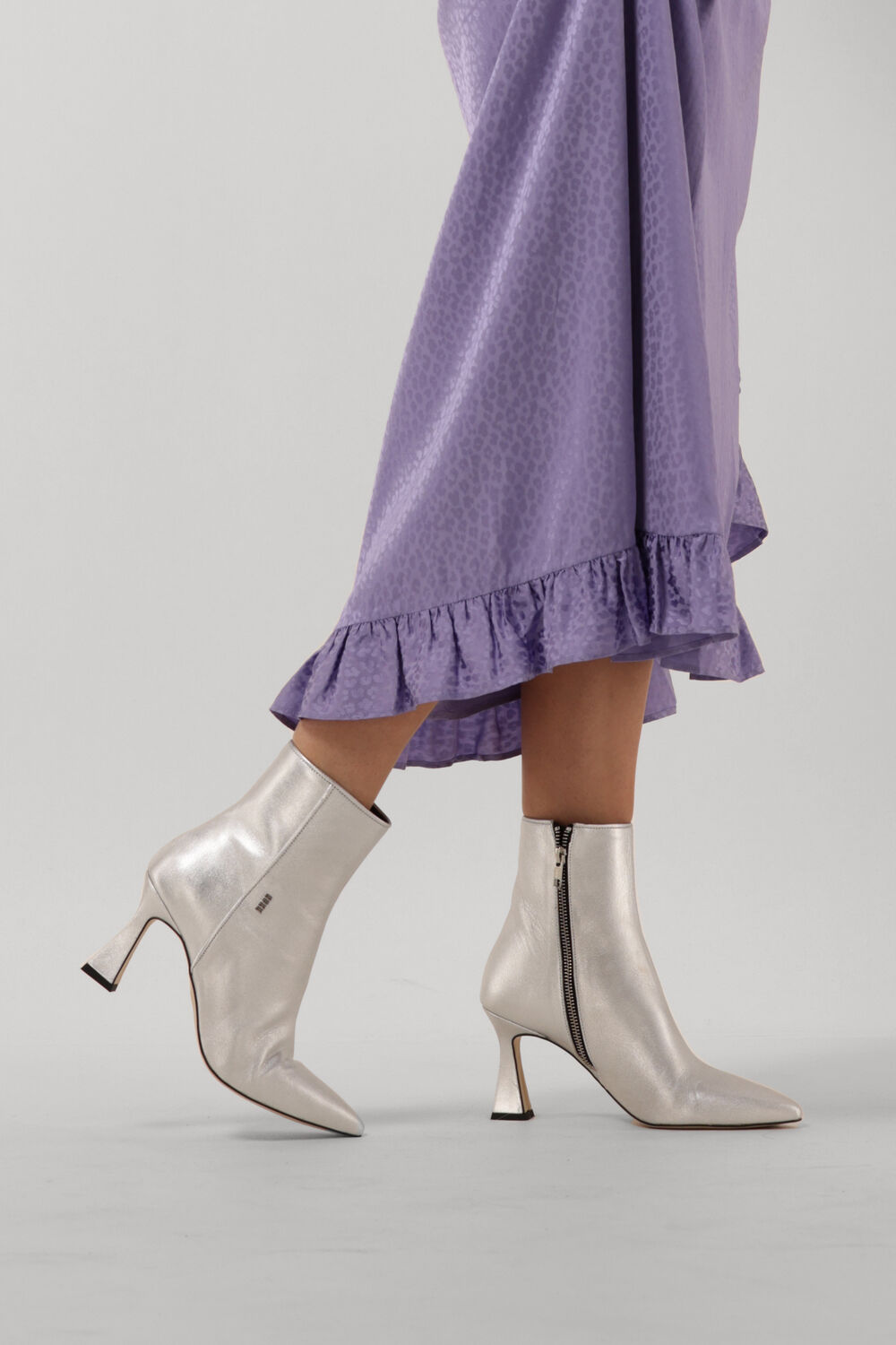 Silberne NUBIKK Stiefeletten ACE YADA - large