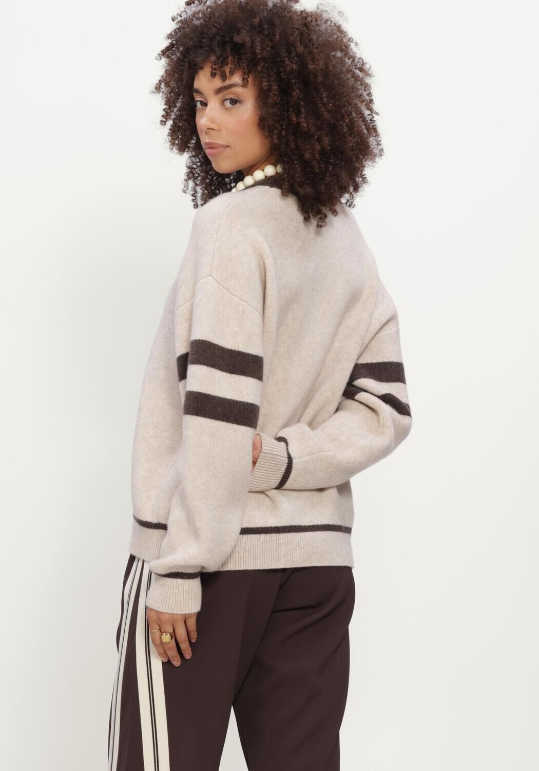 Beige CO'COUTURE Pullover ROWCC COCO LOGO KNIT - large