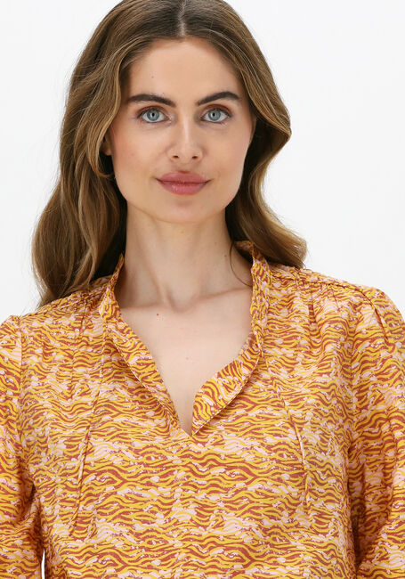 Gelbe SCOTCH & SODA Blusen PRINTED SHORT-SLEEVED EASY TOP - large