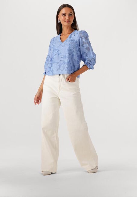 Hellblau SELECTED FEMME Blusen SLFCATHI-SADIE 3/4 TOP FF - large