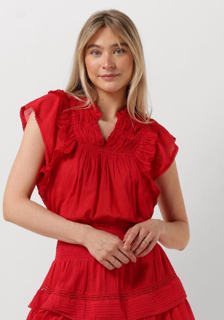 Rote NEO NOIR Blusen JAYLA S VOILE TOP - large