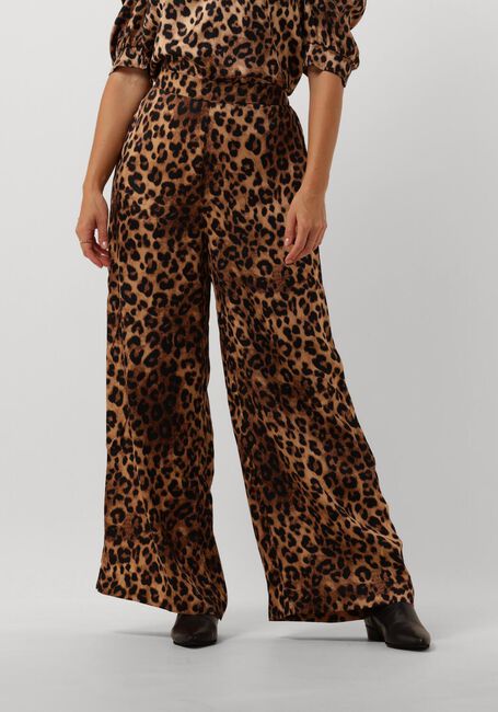 Braune NEO NOIR Weite Hose AVIE LEO PANTS - large