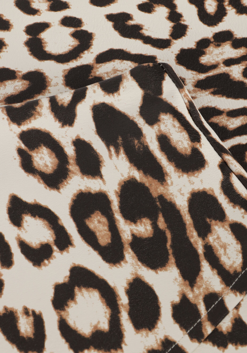 Braune ALIX THE LABEL Minirock LADIES WOVEN LEOPARD FAUX LEATHER SKIRT - large