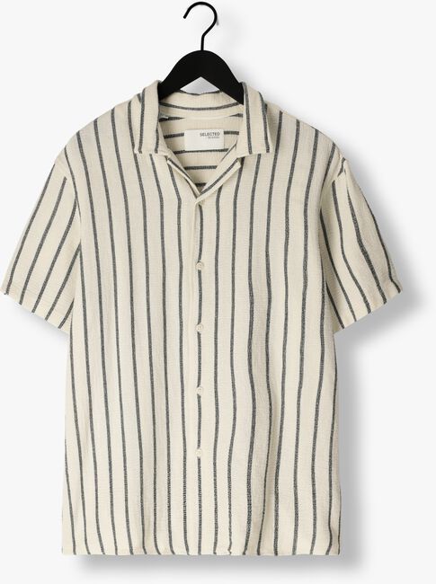 Weiße SELECTED HOMME Casual-Oberhemd SLHRELAX-SAL SHIRT RESORT - large