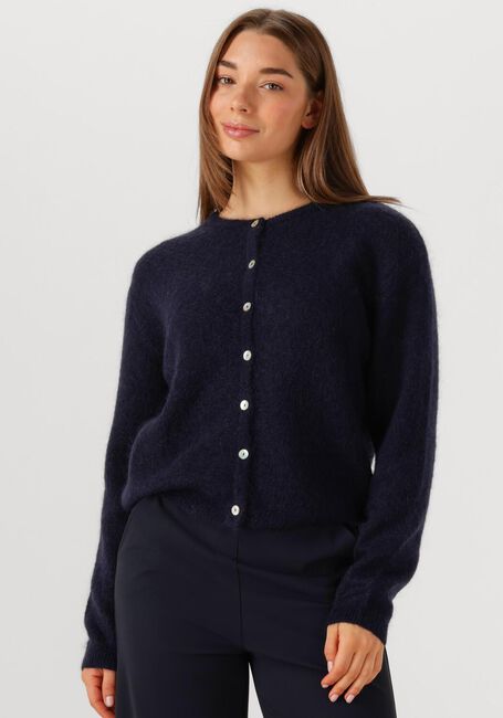 Dunkelblau STUDIO ANNELOES Pullover BIBI MOHAIR CARDIGAN - large