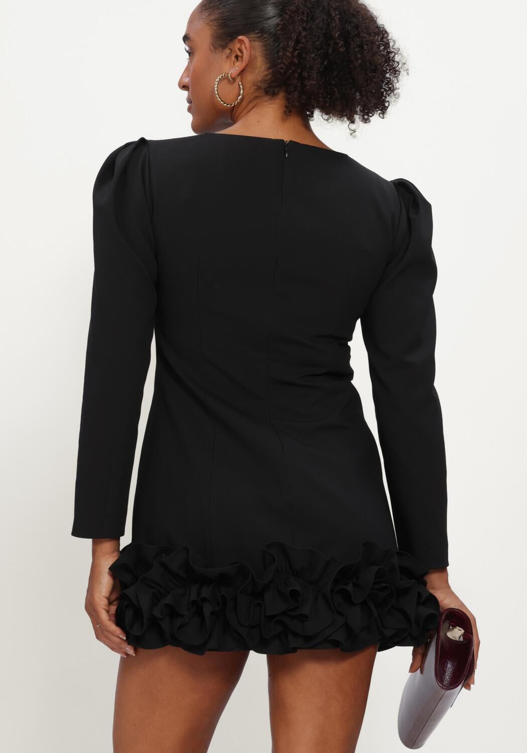 Schwarze NOTRE-V Minikleid NV-ISORIA - large