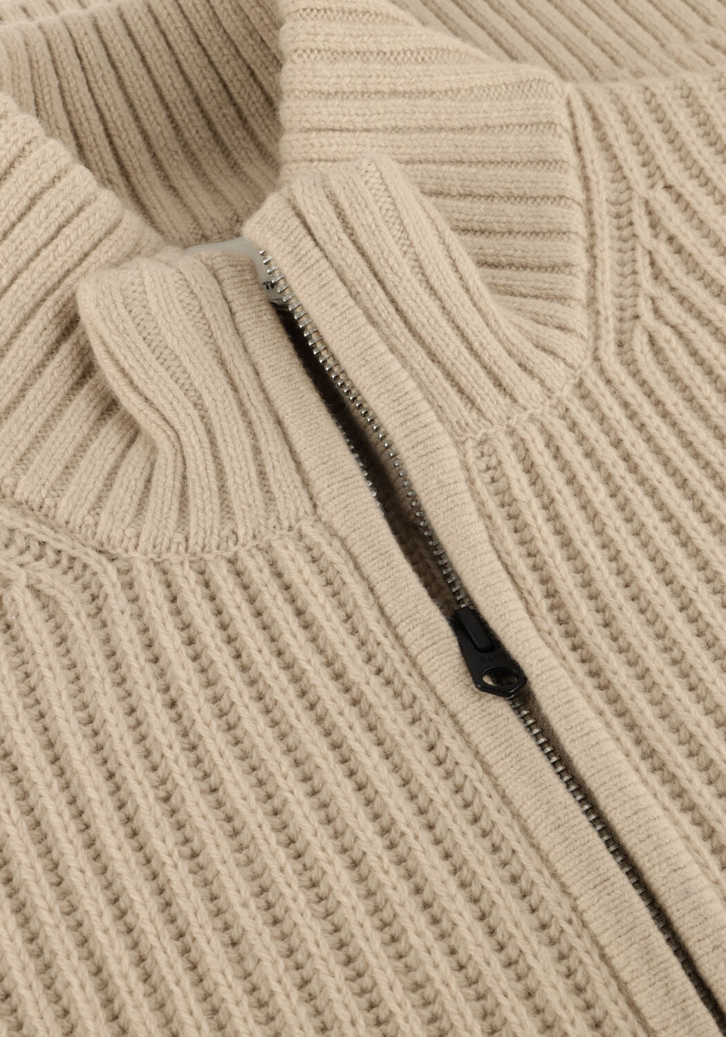 Beige G-STAR RAW Pullover ESSENTIAL HALF ZIP KNIT - large